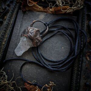 Rose Quartz Electroformed Pendant- Prototype